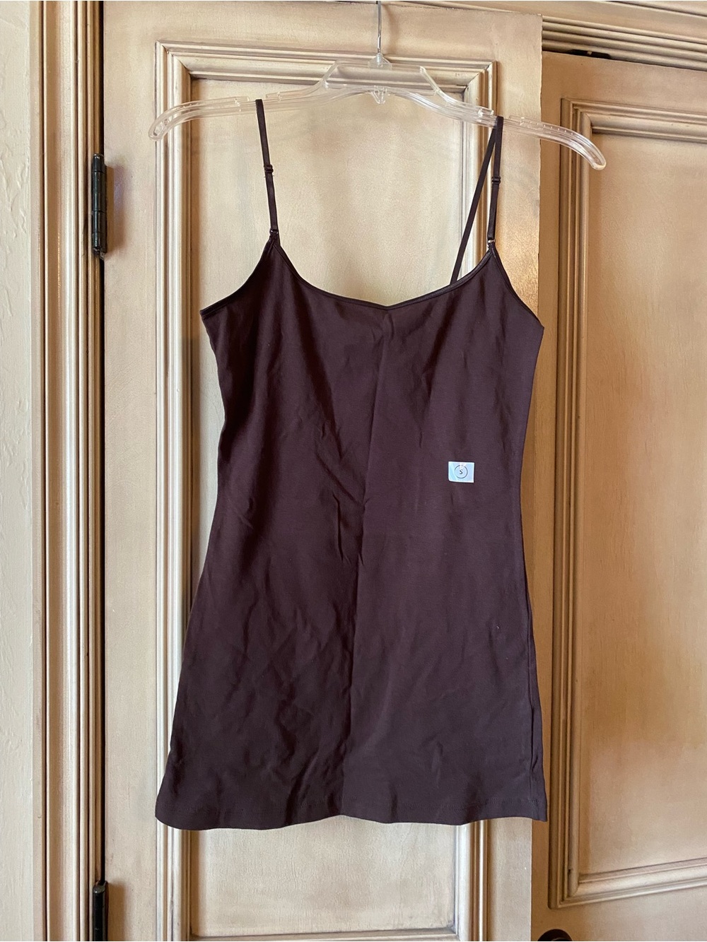 Zenana Outfitters Women’s Brown Solid Shaping Camisole Adjustable Straps, Size S